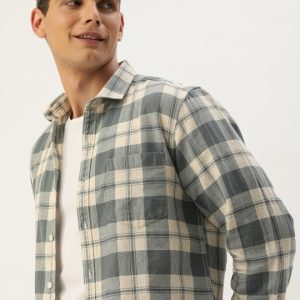 Men Standard Opaque Checked Casual Shirt